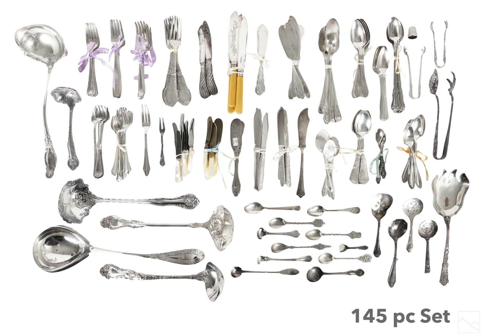 Silverplate 145pc LOT Misc Flateware & Serving Pcs (0483) on Jan 25