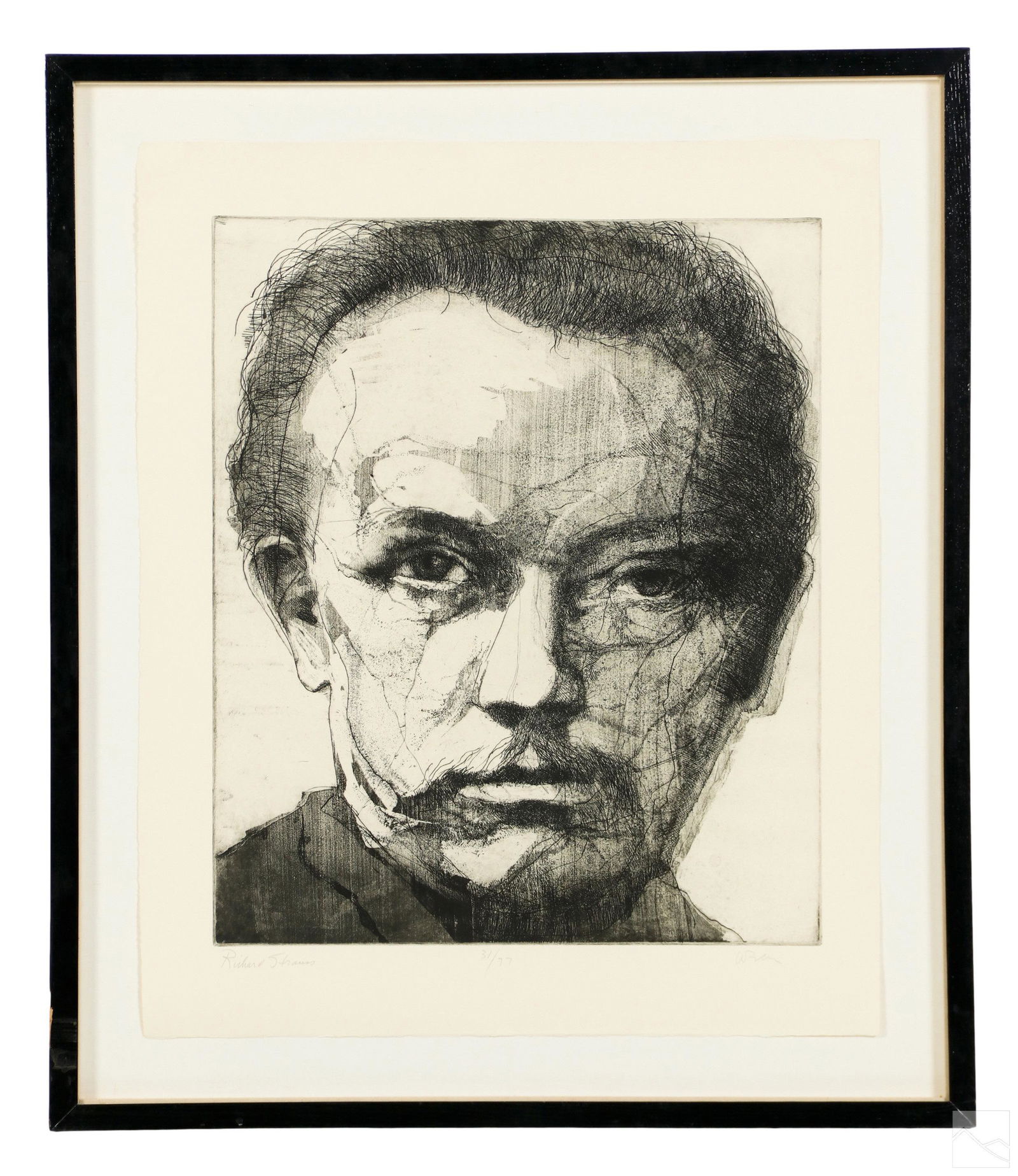 Richard Strauss Figural Portrait Lithograph SIGNED (0601) on Jan 25