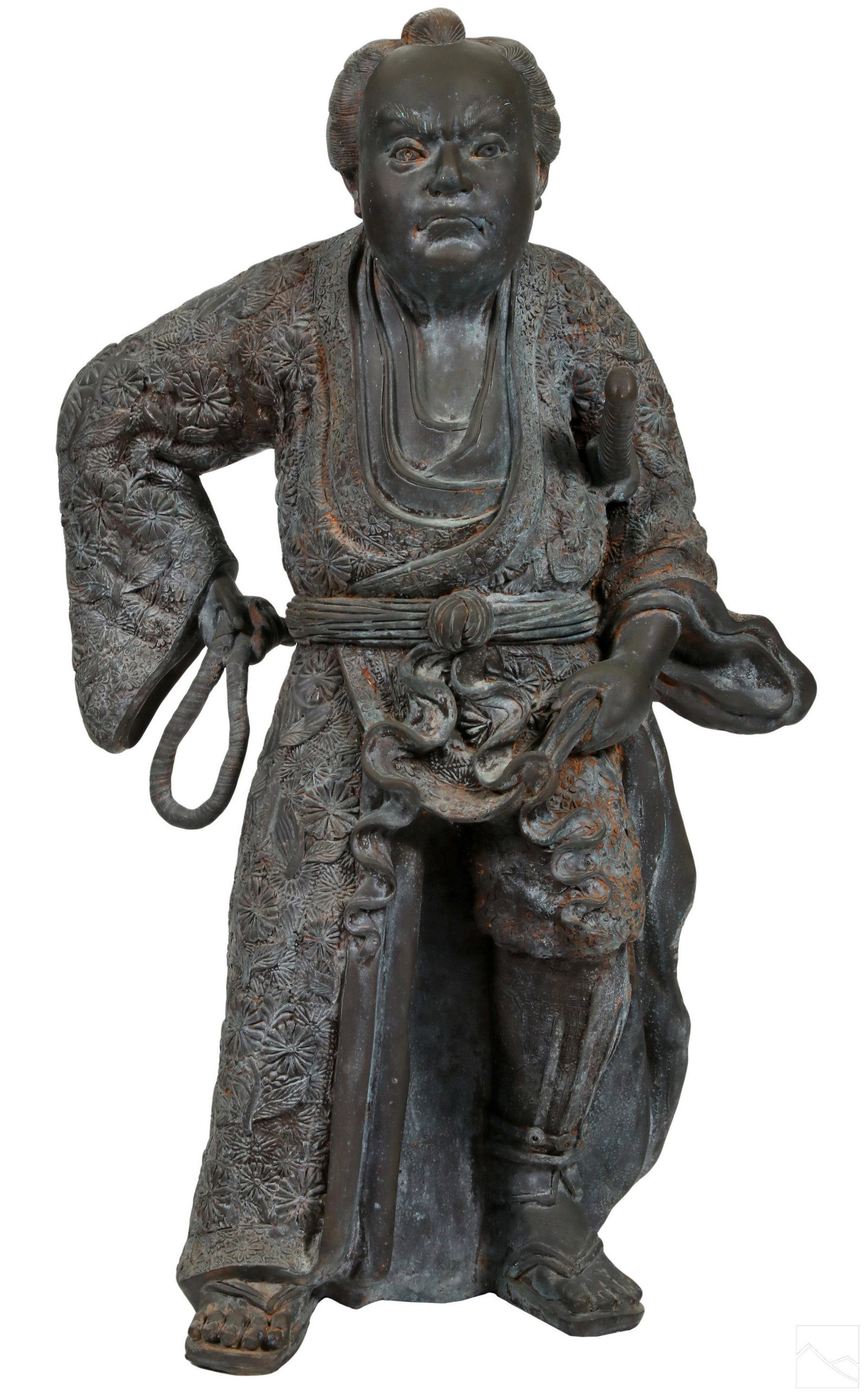 Japanese Cast Bronze Nio Immortal Temple Sculpture (1 of 6)