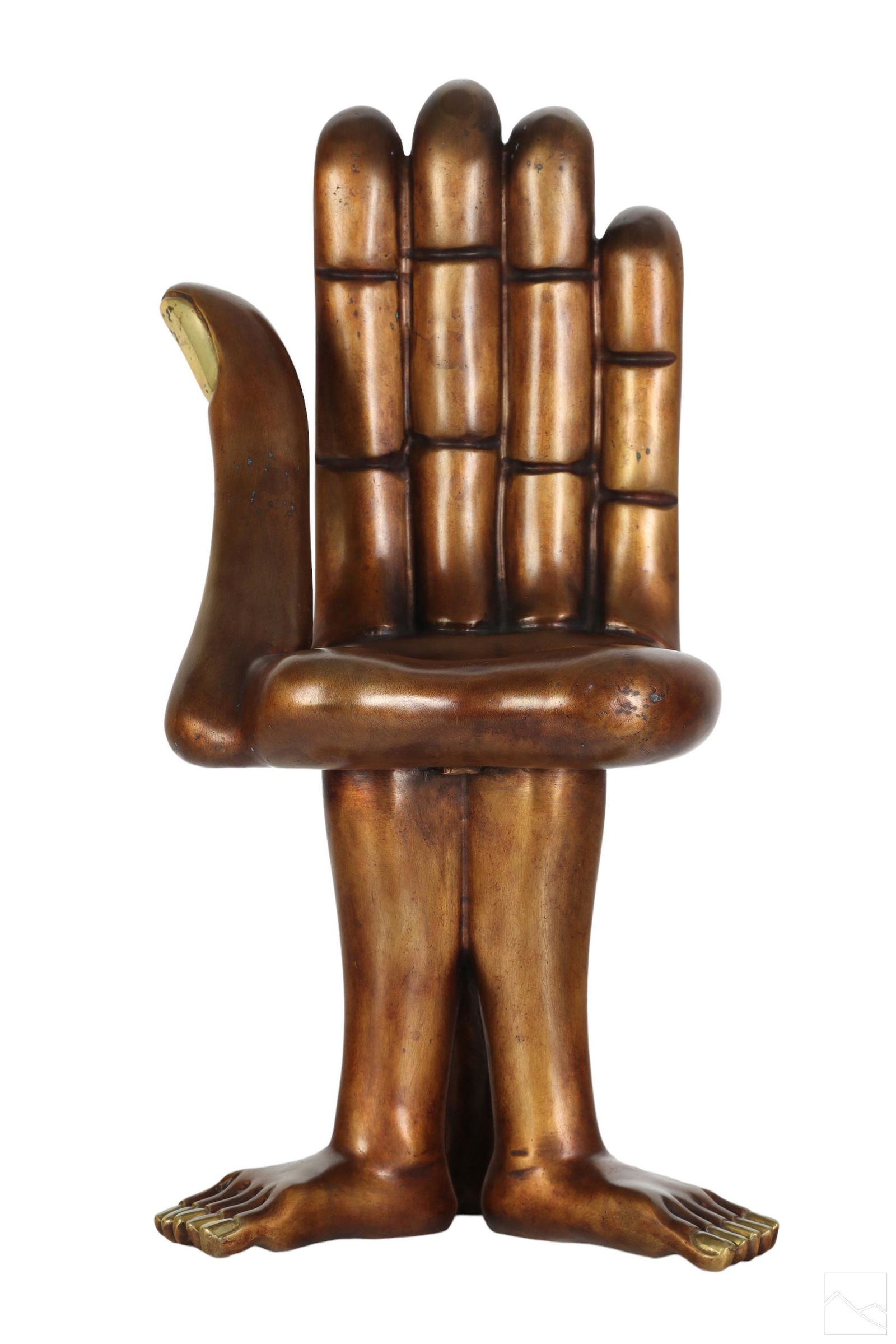 Pedro Friedeberg b1936 Bronze Hand Chair Sculpture (1 of 8)