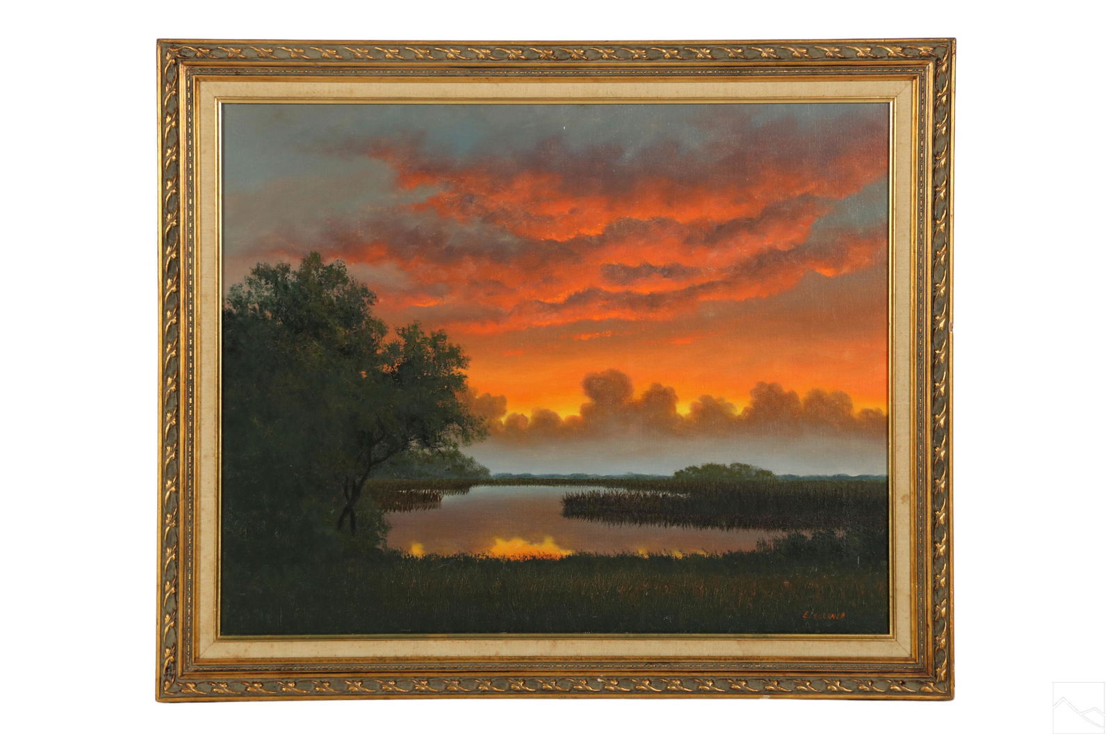 Ellis Buckner 1943-1991 Florida Landscape Painting (1 of 5)