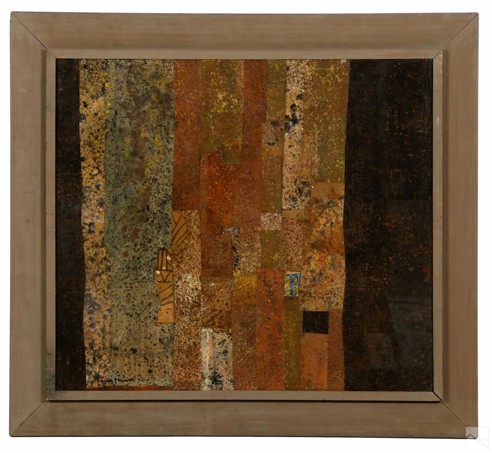 Max Papart 1911-1994 French Mixed Media Abstract (1 of 6)