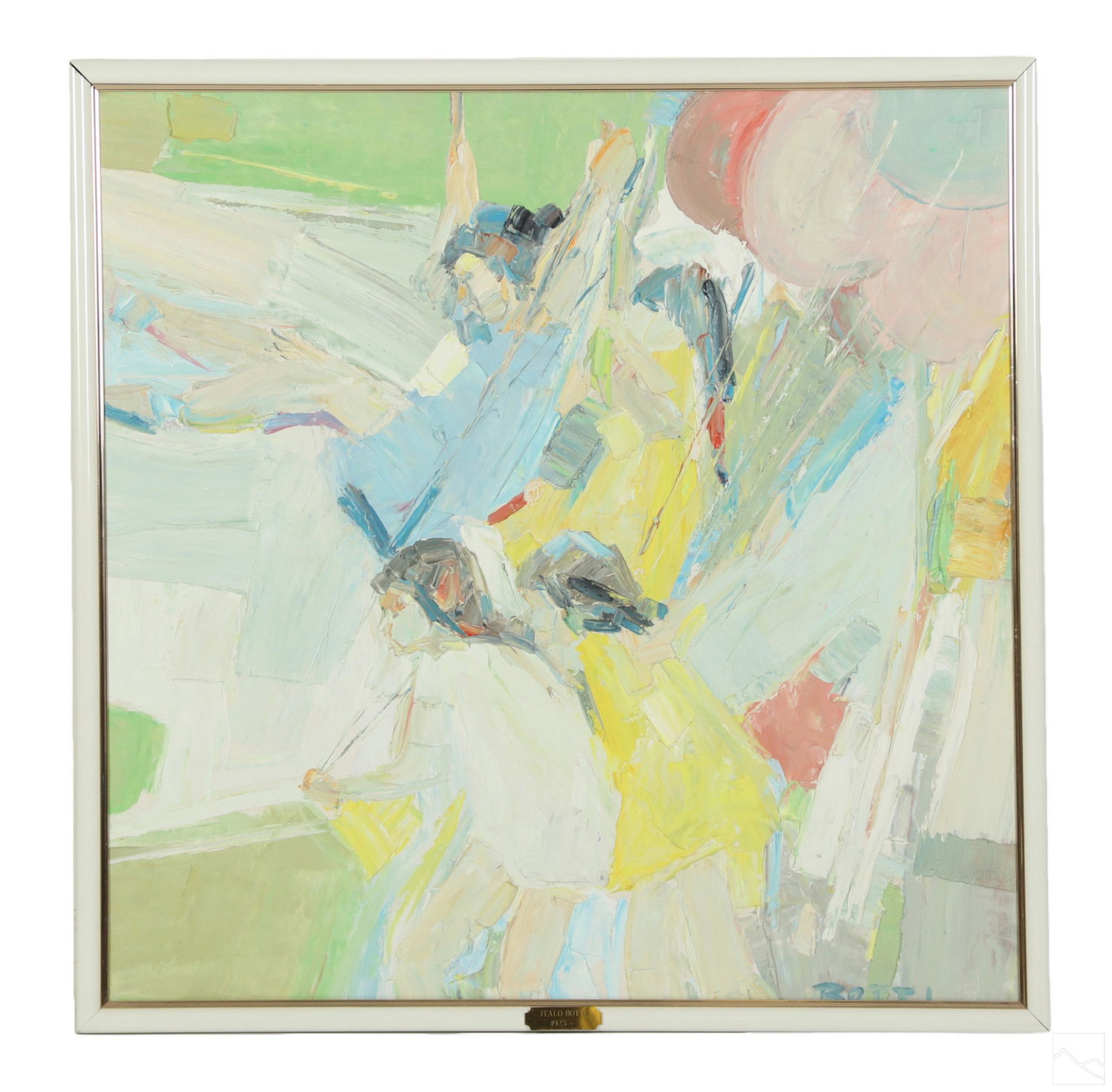 Italo Botti 1923-2003 Modern Balloon Race Painting (1 of 6)