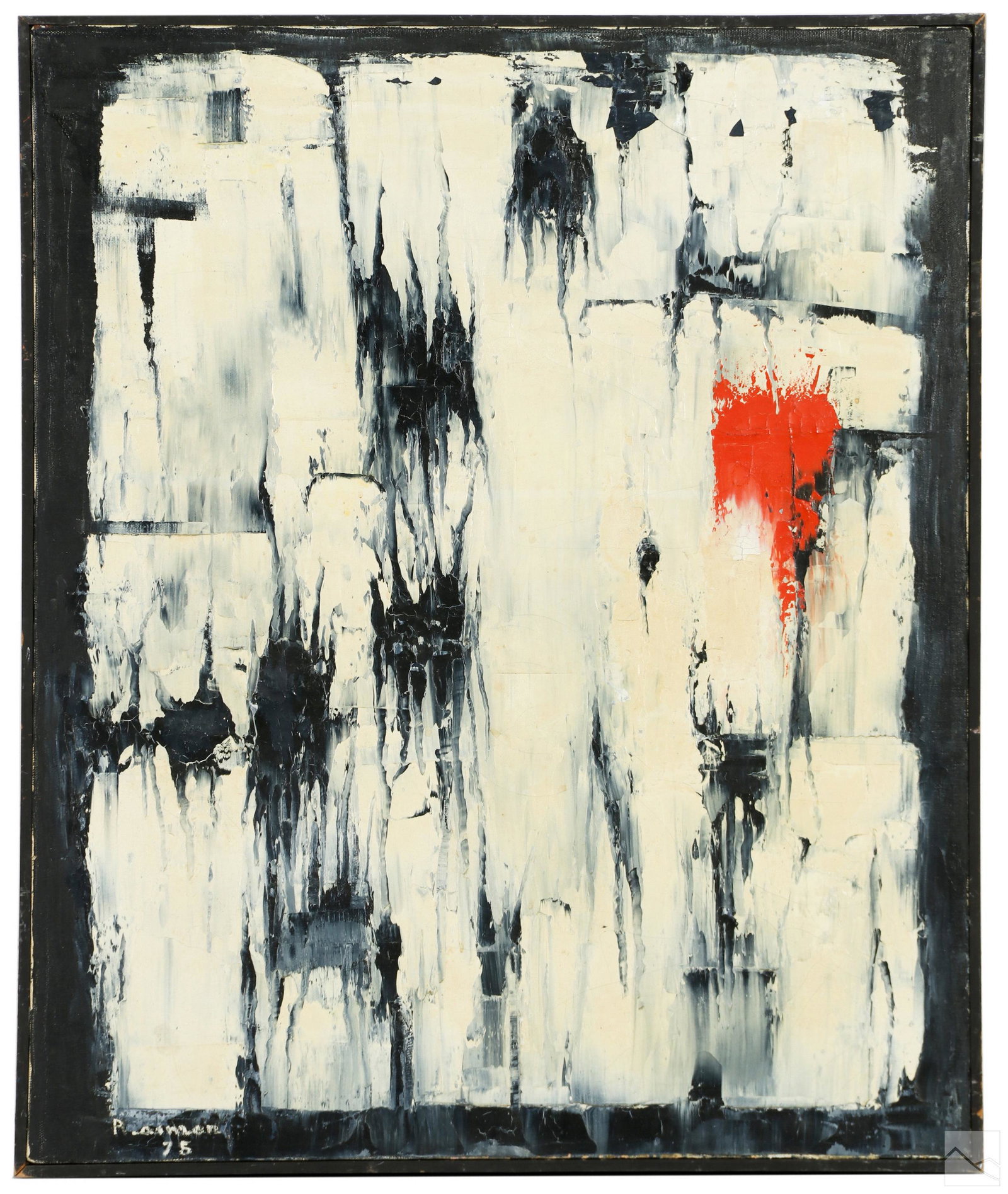 Marion Riseman 1928-2010 Modern Abstract Painting (1 of 4)