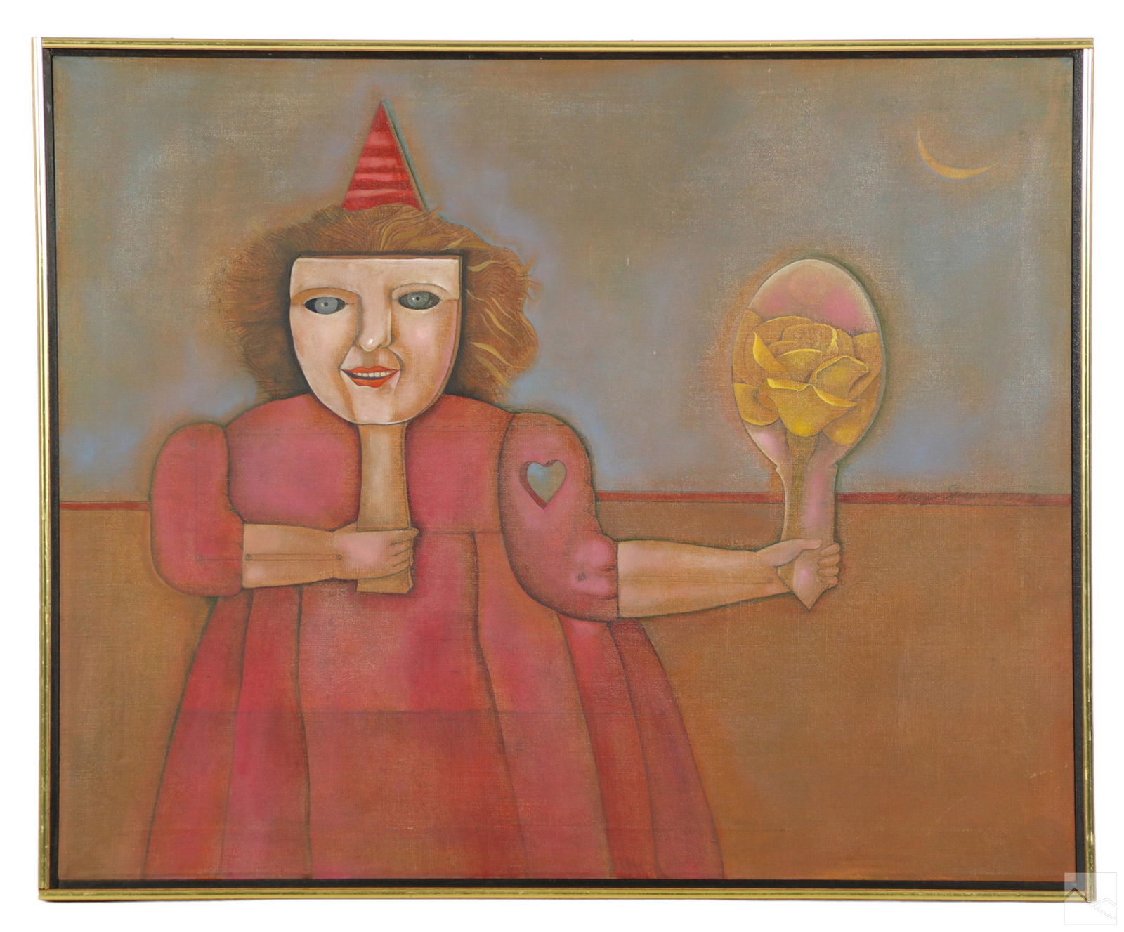 Mary Spain Colie 1934-1983 Surreal Oil Painting (1 of 4)