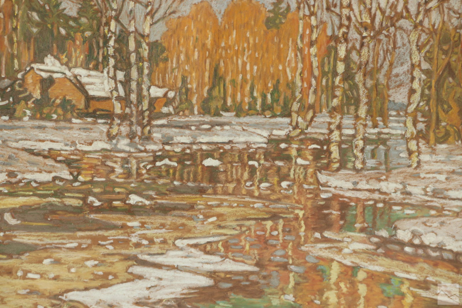 Charles Kaelin 1858-1929 Landscape Pastel Painting (1 of 4)