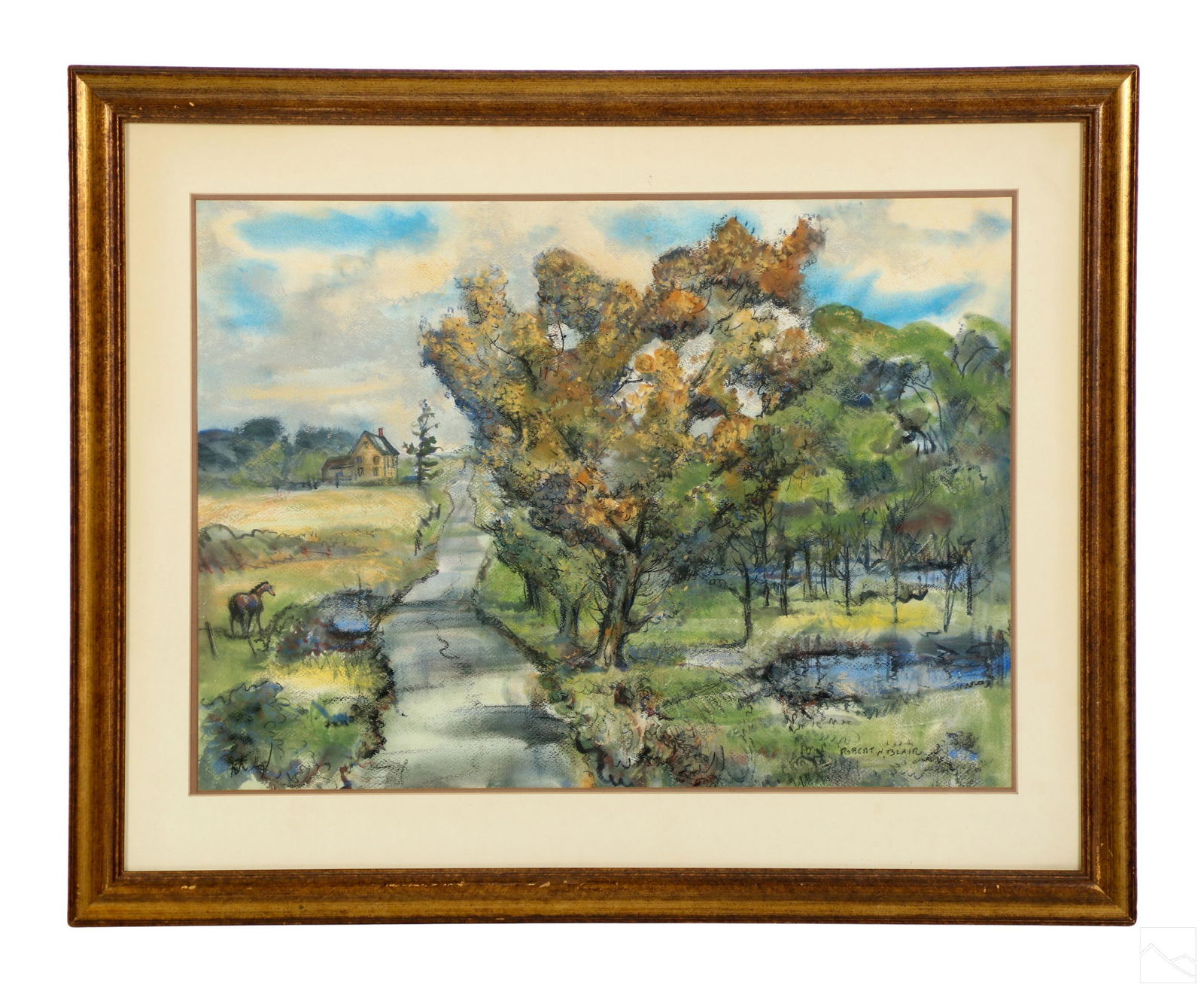 Robert Blair 1912-2003 Pastural Landscape Painting (1 of 5)
