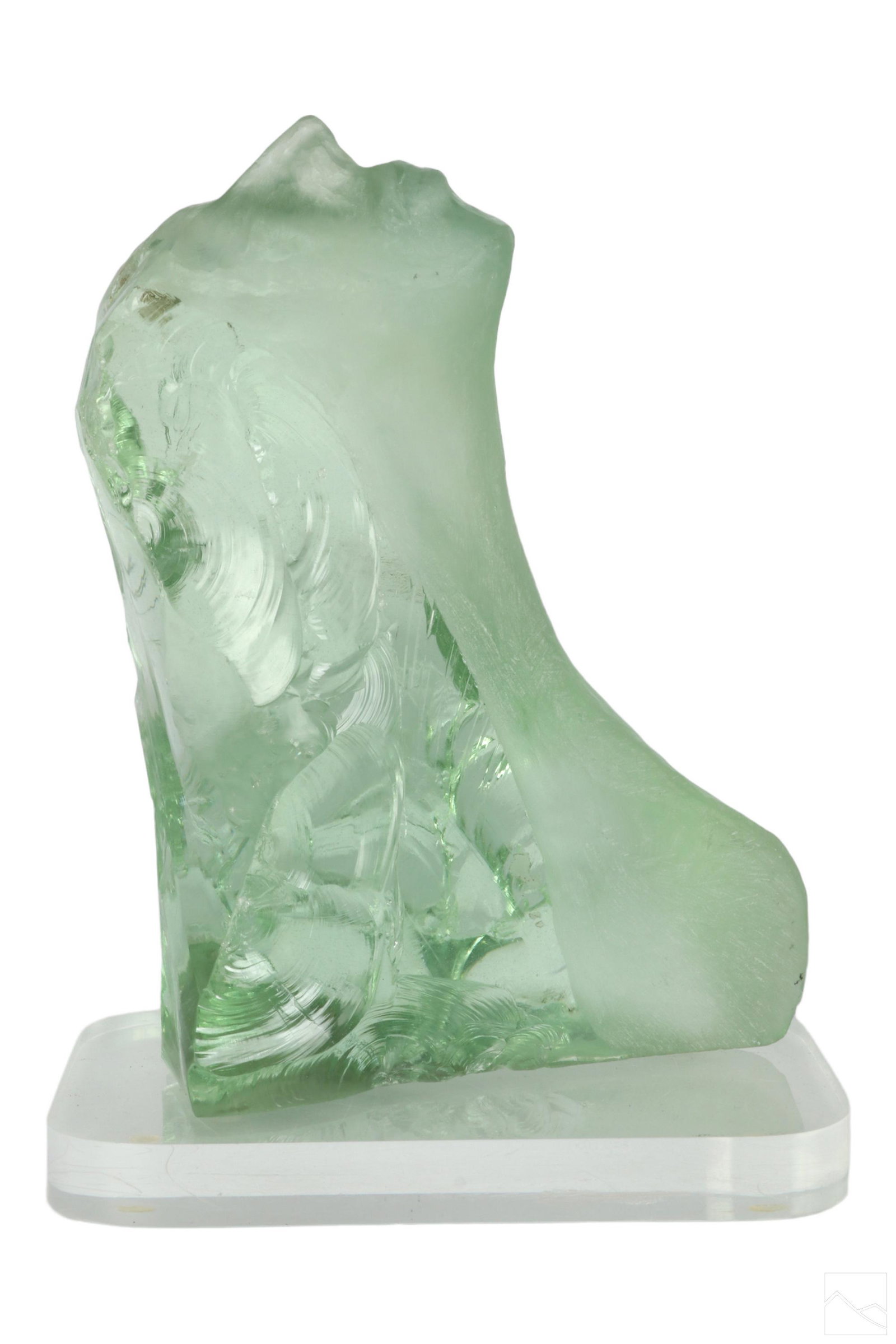 Art Glass Head Sculpture Manner of Suzanne Pascal (1 of 7)