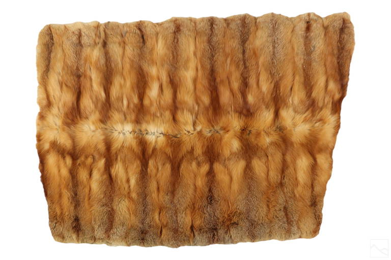 Designer Red Fox Fur Bed Throw Cover Blanket 5 Ft.