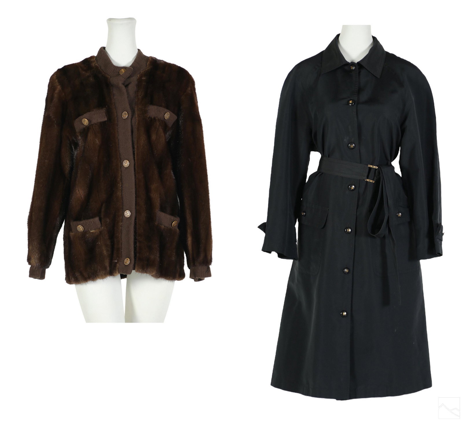 Michael Forrest Mink Fur Jacket & Chanel Rain Coat (1 of 6)