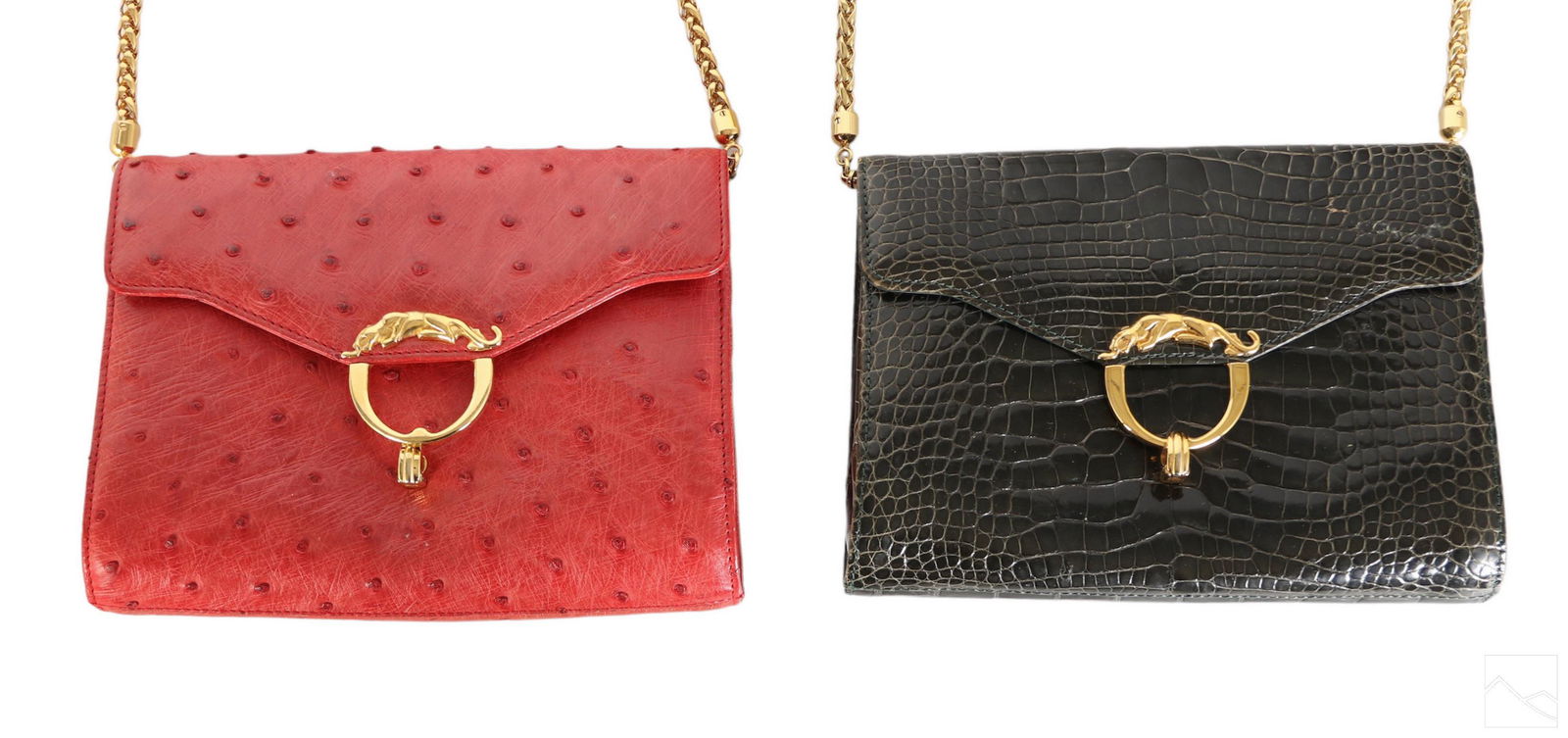 Kwanpen Luxury Crocodile and Red Ostrich Tote Bags (1 of 5)
