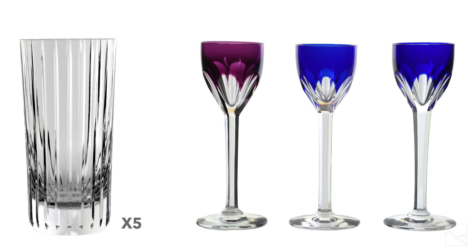 Baccarat Genova Cordials & Harmonie Highballs LOT (1 of 8)