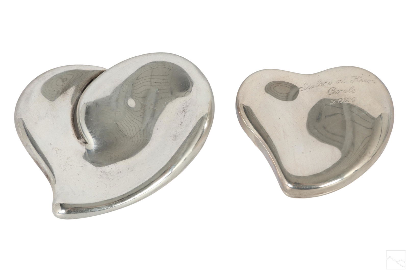 Elsa Peretti Tiffany Silver Heart Ring & Box 163g. (1 of 4)