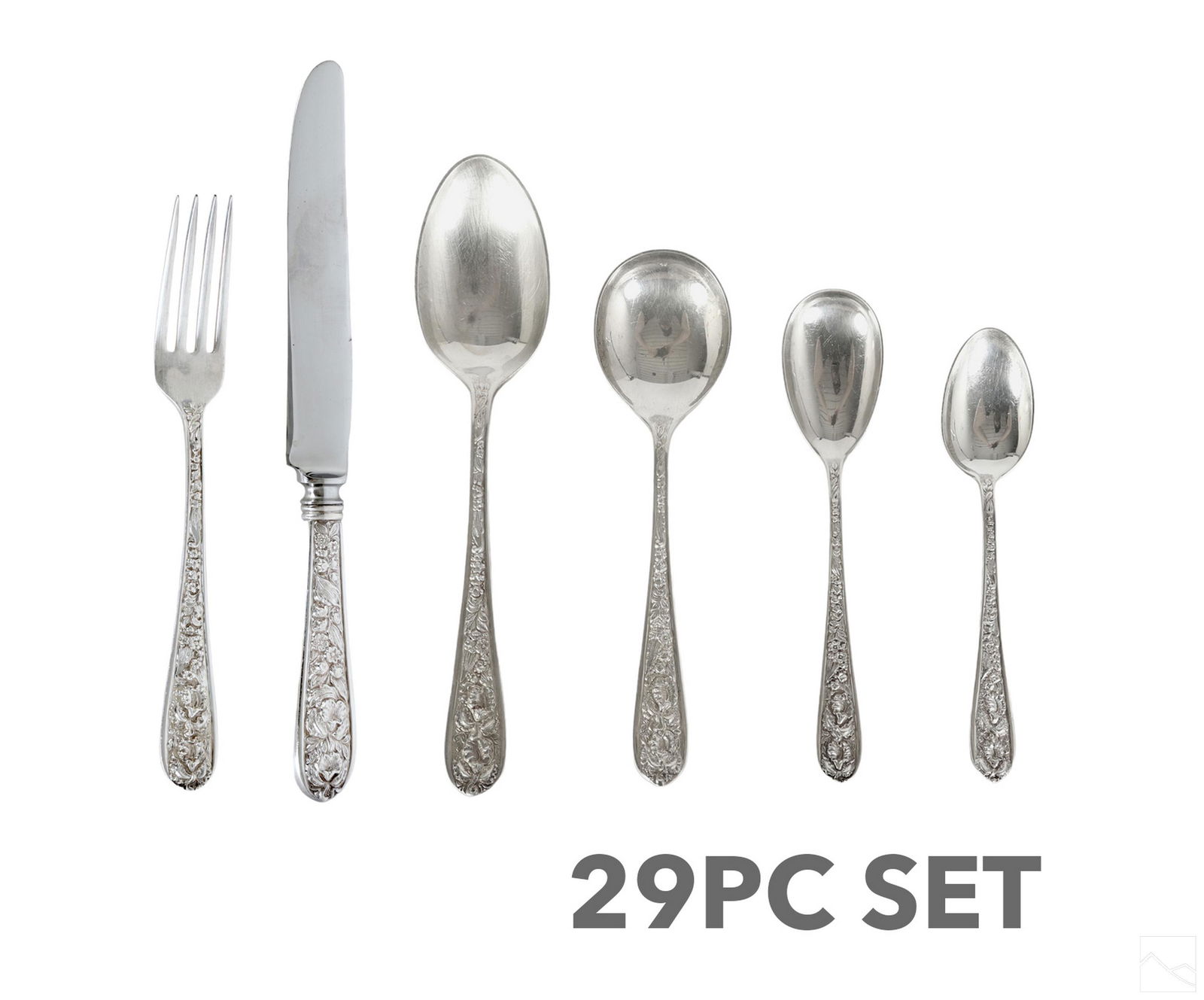 Stieff Corsage Sterling Silver Flatware SET 1420g. (1 of 7)