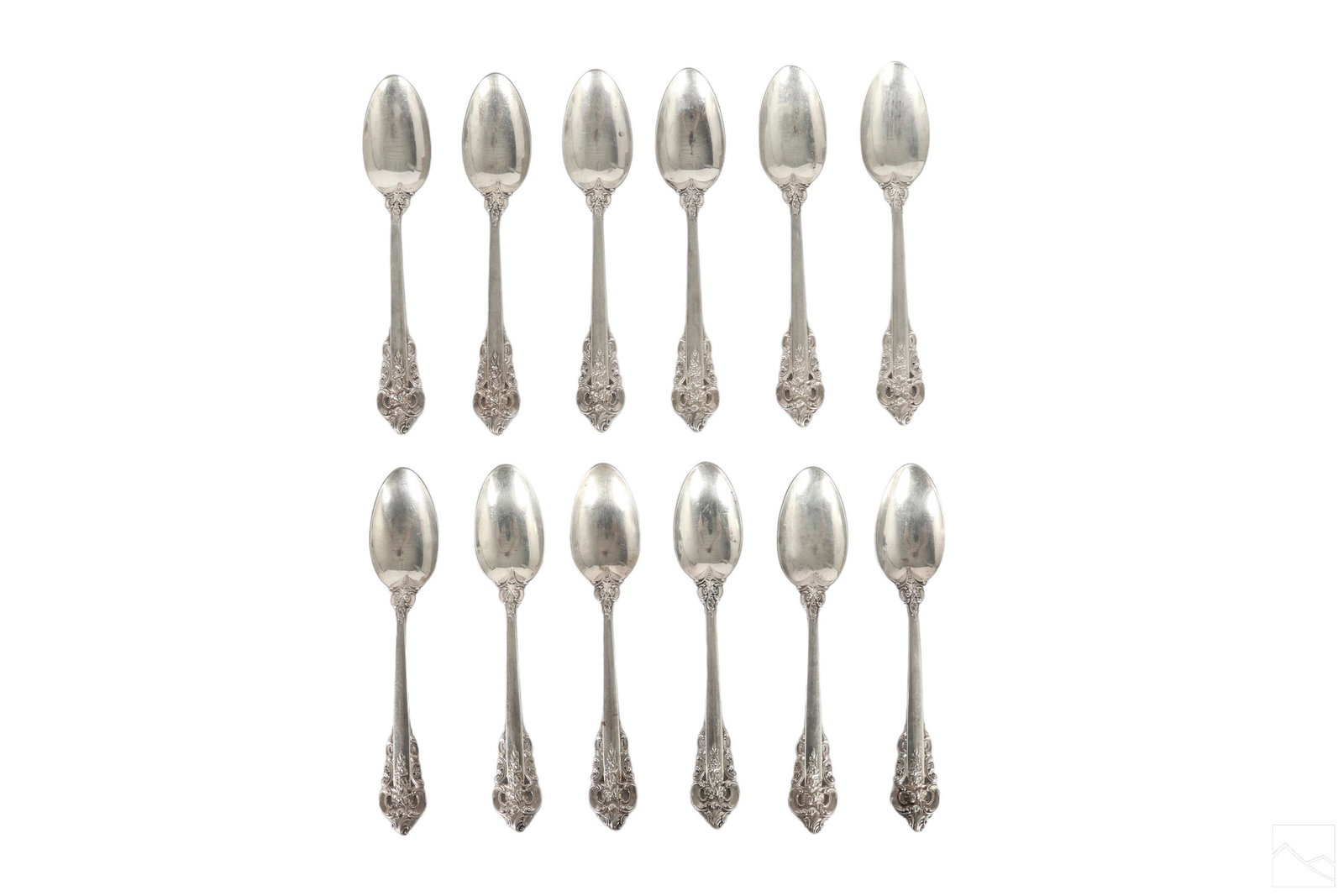 Wallace Grand Baroque Sterling Silver Spoons 410g. (1 of 5)