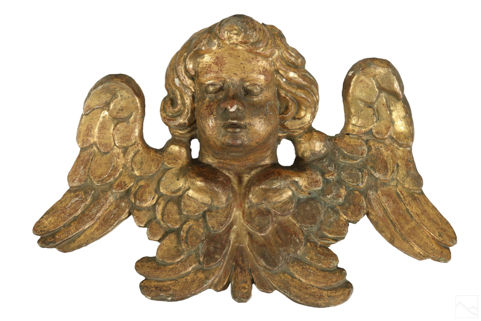 Venetian 19C. Wood Cherub Putti Sculpture Fragment (1 of 5)