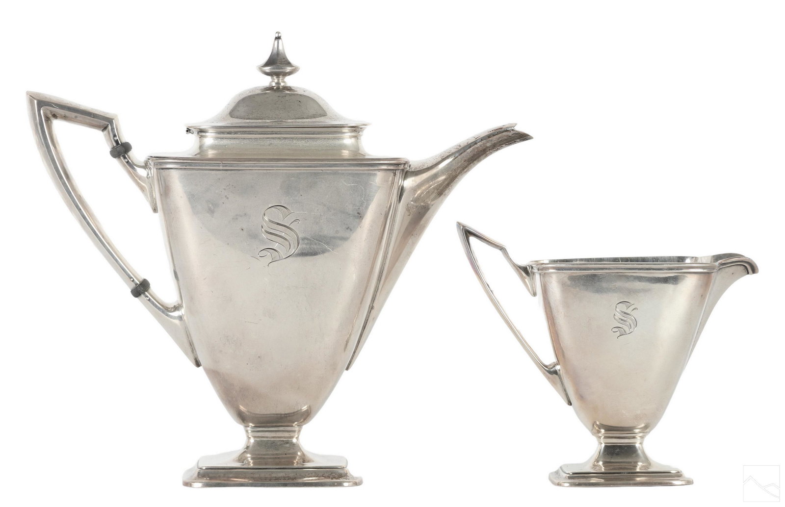 Sterling Silver Tea Set and Pitcher 4pc LOT 1750g. (1 of 5)