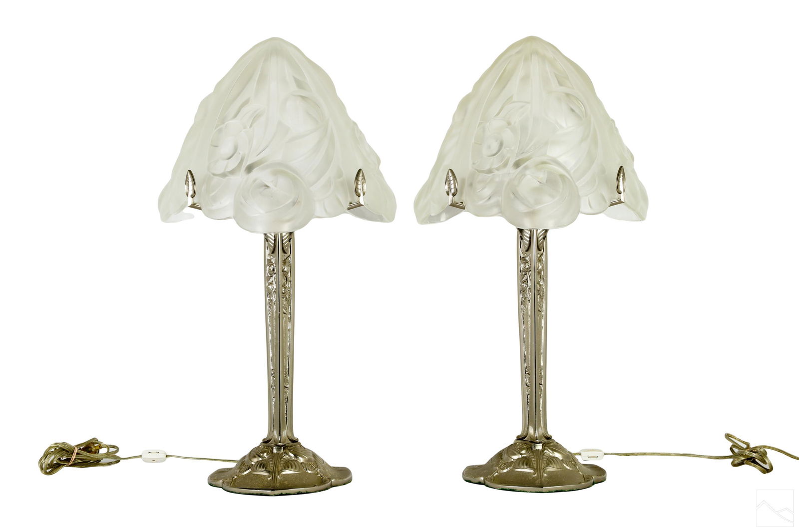 Paris Star Art Deco Frosted French Crystal Lamps (1 of 9)