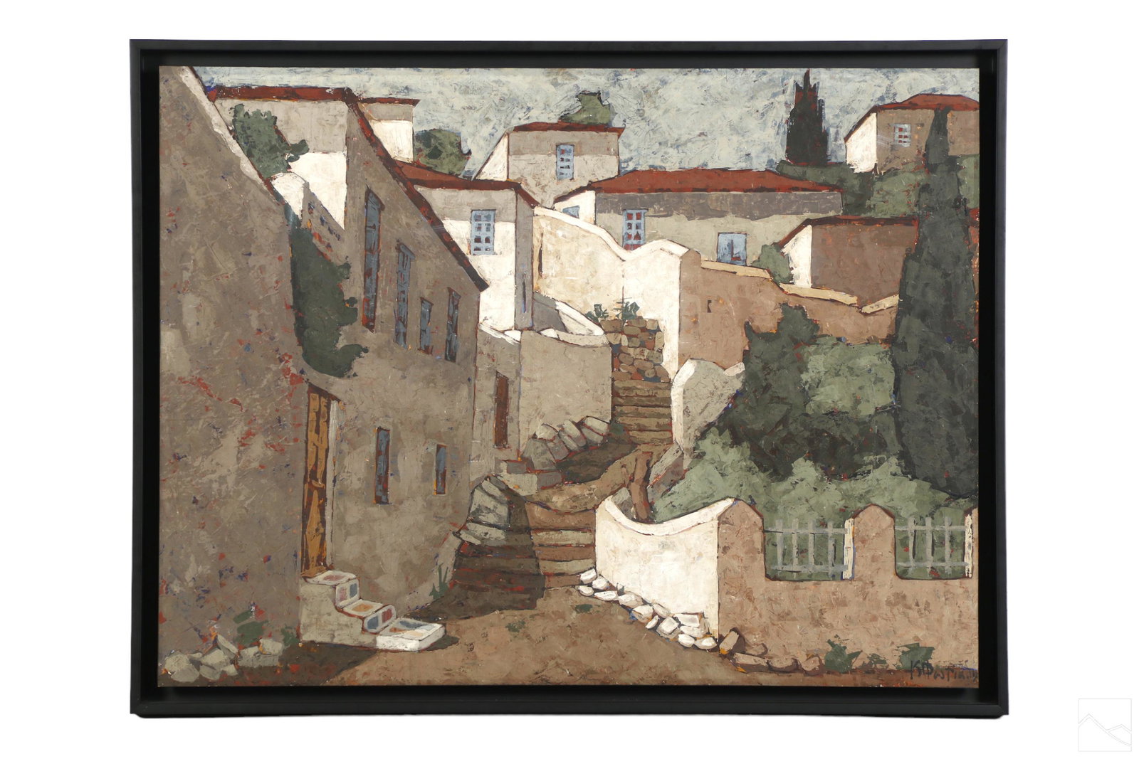 French School 20C Architectural Landscape Painting (1 of 4)