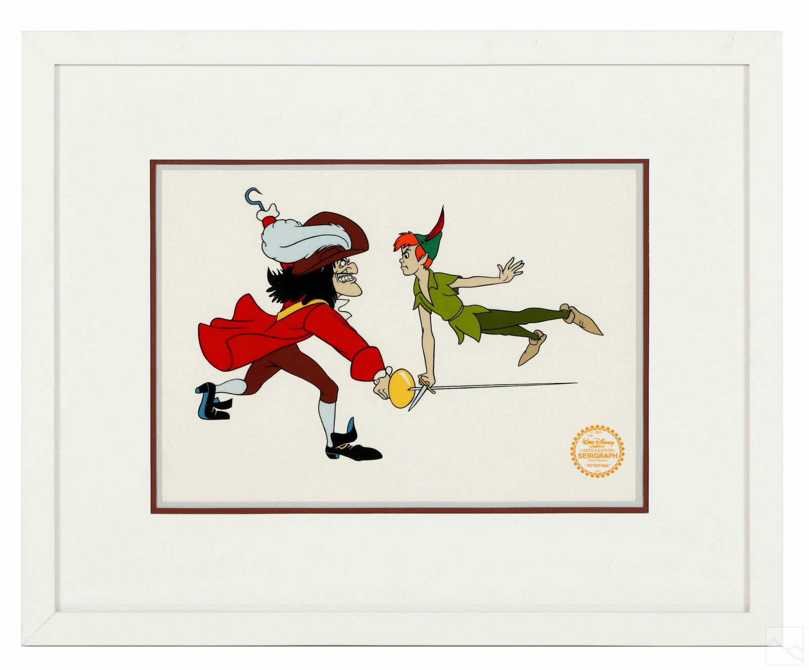 Walt Disney PETER PAN & HOOK Animation Cel (1 of 5)