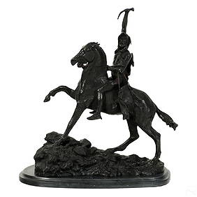 Bronze Western The Scalp Statue after F. Remington (1 of 6)