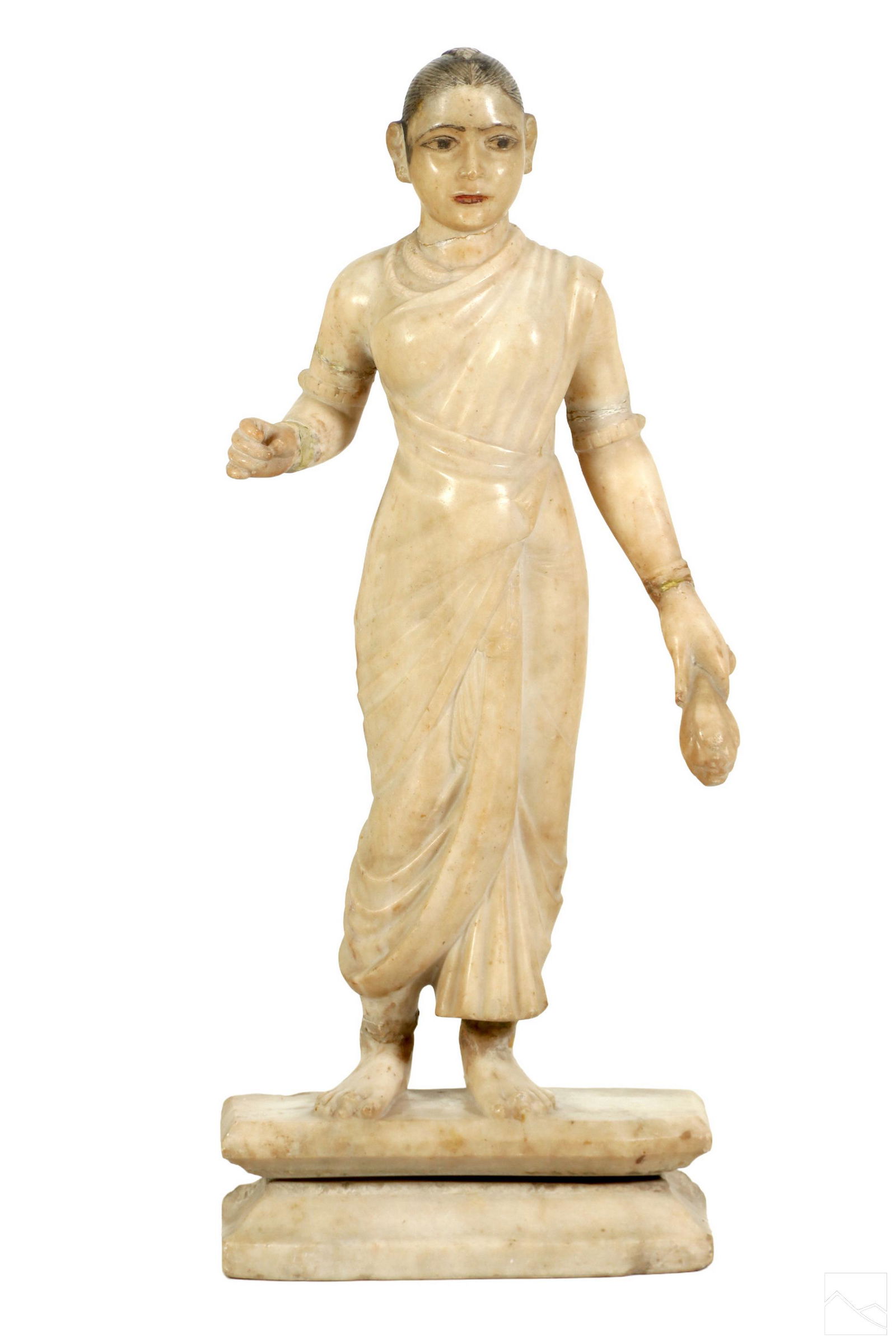 Indo Burmese Alabaster Bodhisattva Buddha Statue (1 of 5)