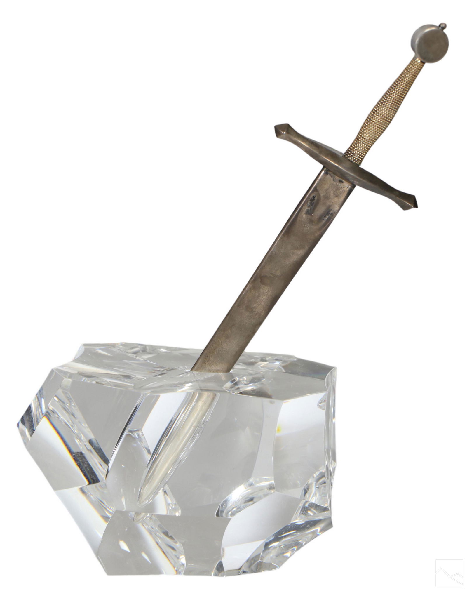 Steuben Excalibur The Sword in the Stone Art Glass (1 of 7)