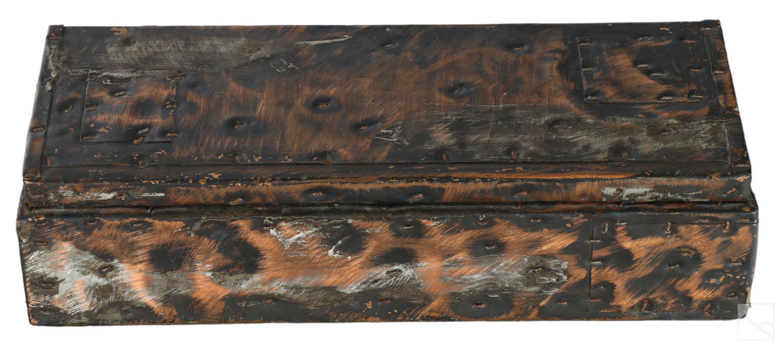 Paul Evans 1931-1987 Brutalist Patchwork Metal Box (1 of 8)