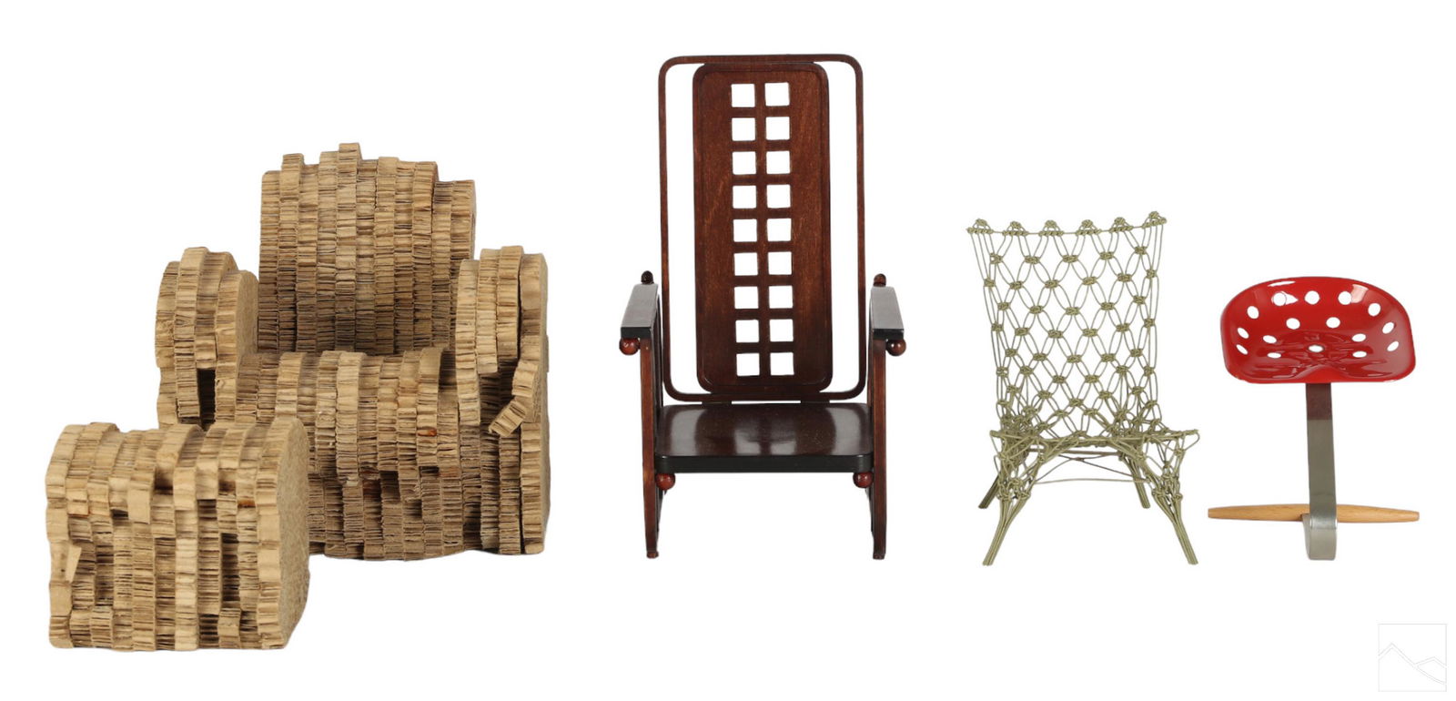 Vitra Design Museum Miniature Modern Chair 4pc LOT (1 of 5)