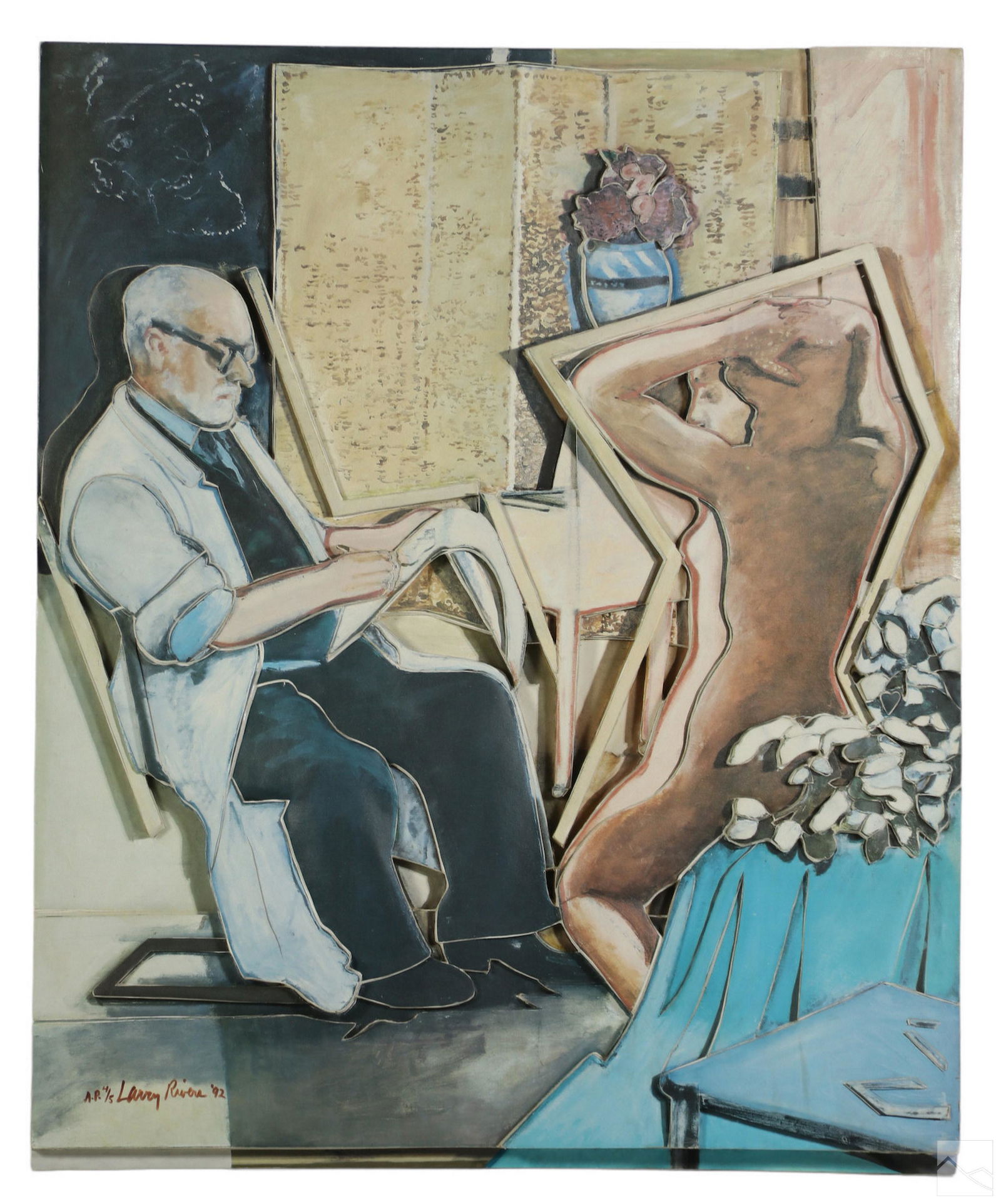 Larry Rivers 1923-2002 Pop Art Mixograf AP SIGNED (1 of 7)