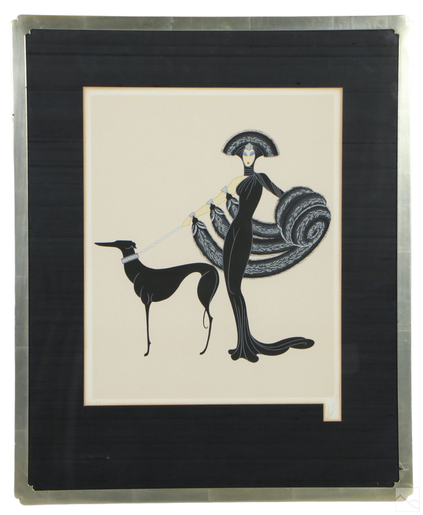 Erte 1892-1990 SYMPHONY IN BLACK Serigraph SIGNED (1 of 4)