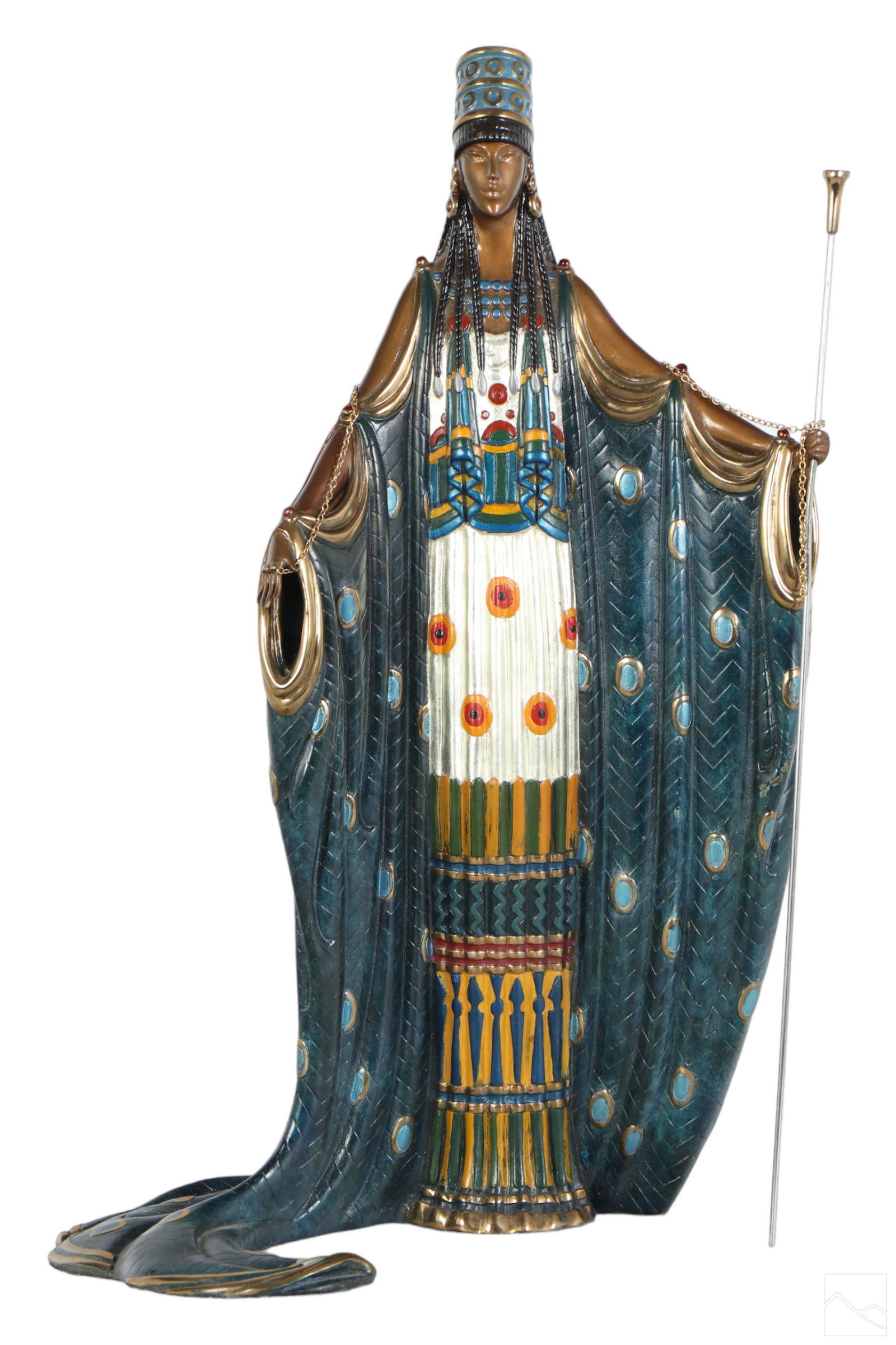 Erte 1892-1990 Bronze Art Deco Figural HERA Statue (1 of 7)