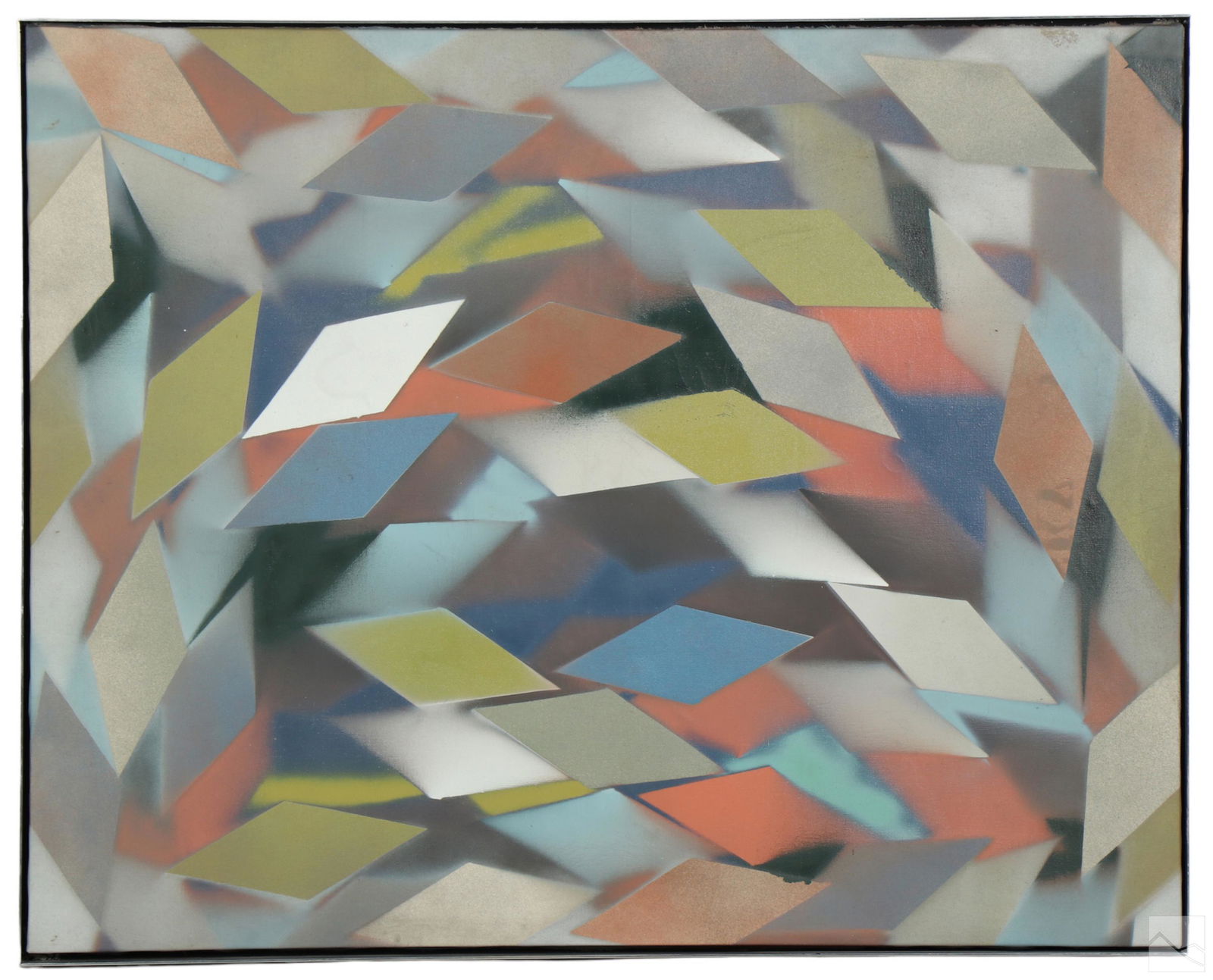 Harvey Tulcensky b.1948 Modern Geometric Painting (1 of 7)