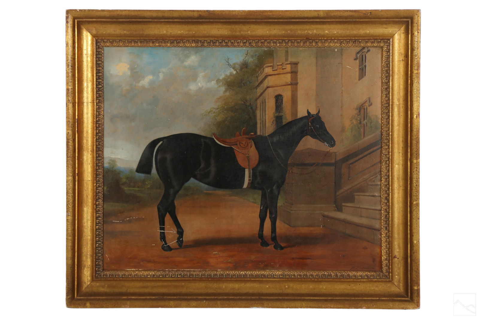 Henry Barraud 1811-1874 Equine Horse Oil Painting (1 of 4)