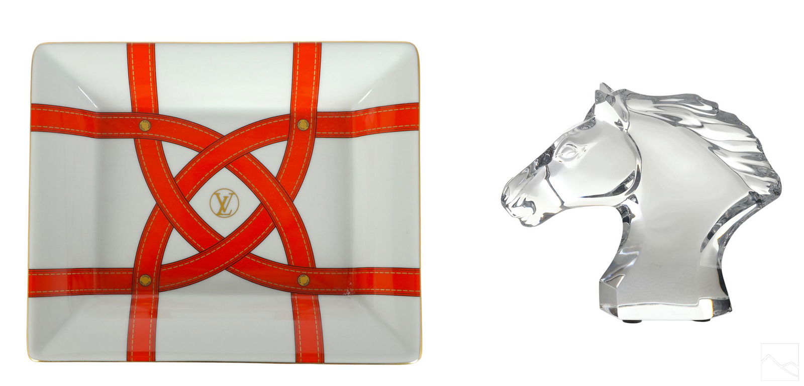 Louis Vuitton Porcelain Dish & Baccarat Sculpture (1 of 10)