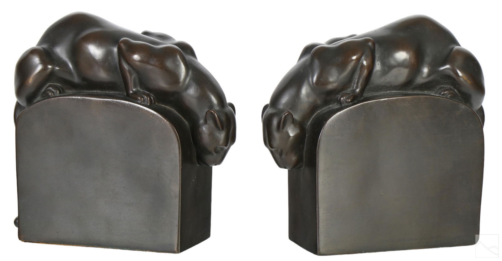 R. Struck Bronze Art Deco Modernist Lion Bookends (1 of 7)