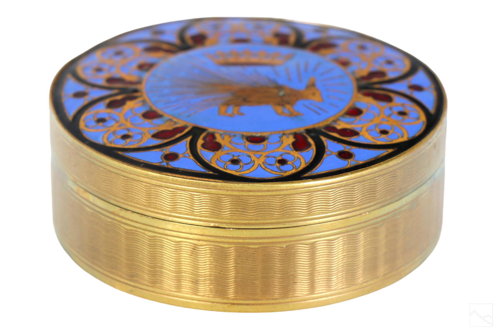 French 19C Antique Brass Porcupine Order Snuff Box (1 of 6)