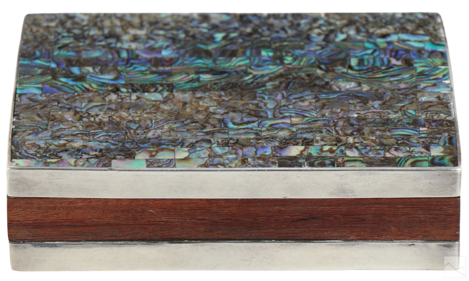 Los Castillo Silverplate and Abalone Cigarette Box (1 of 8)