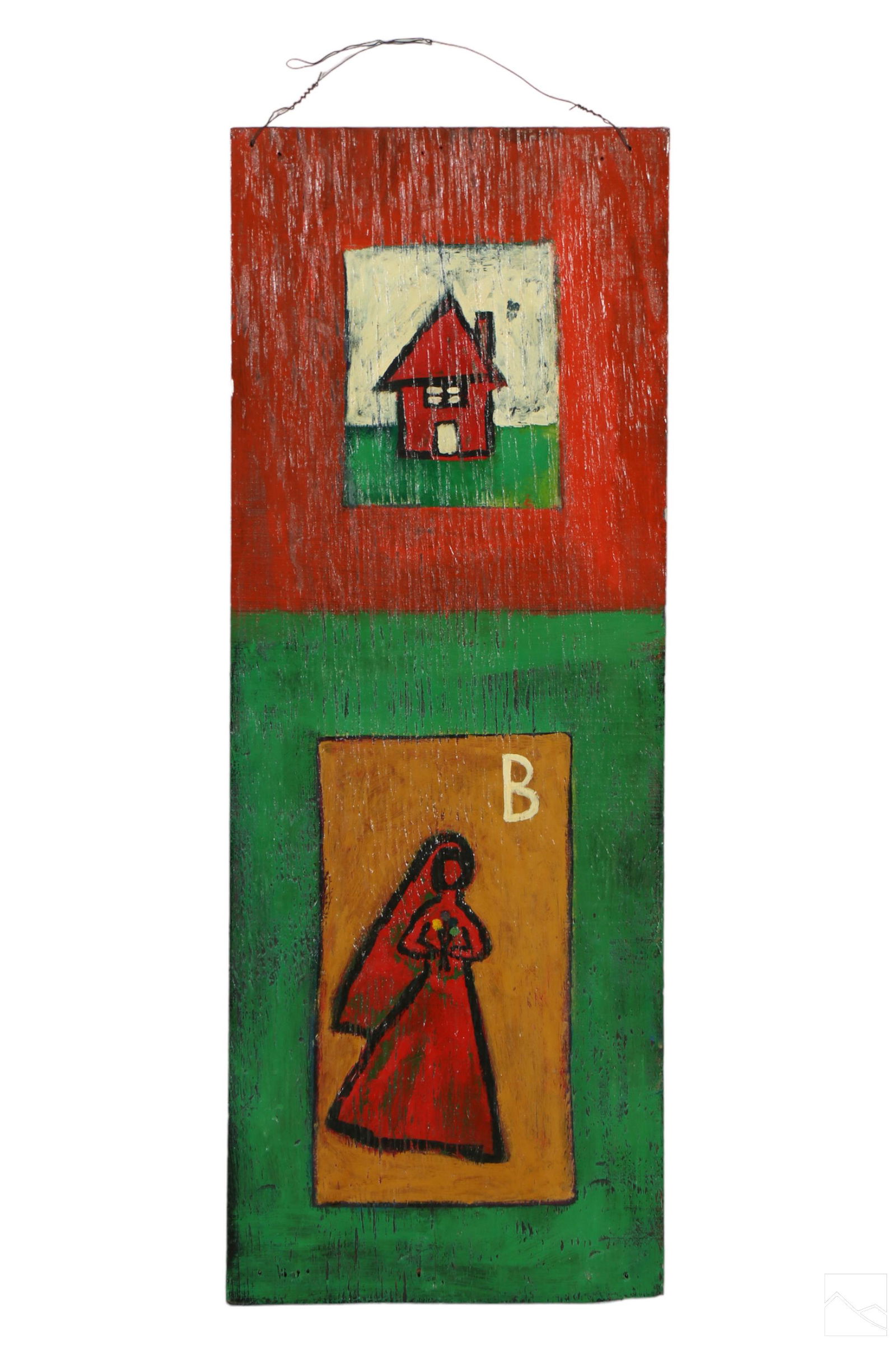 Damian Rojo b.1963 Abstract Outsider Art Painting (1 of 6)