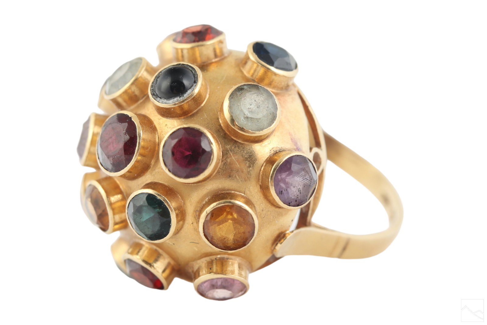 H. Stern 18K Gold Designer Gemstones Sputnik Ring (1 of 7)
