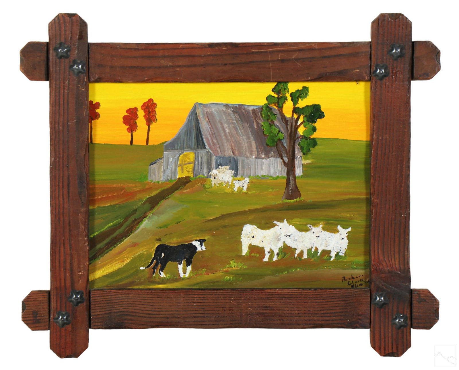 Barbara Fleming b.1939 Canadian Folk Art Painting (1 of 5)