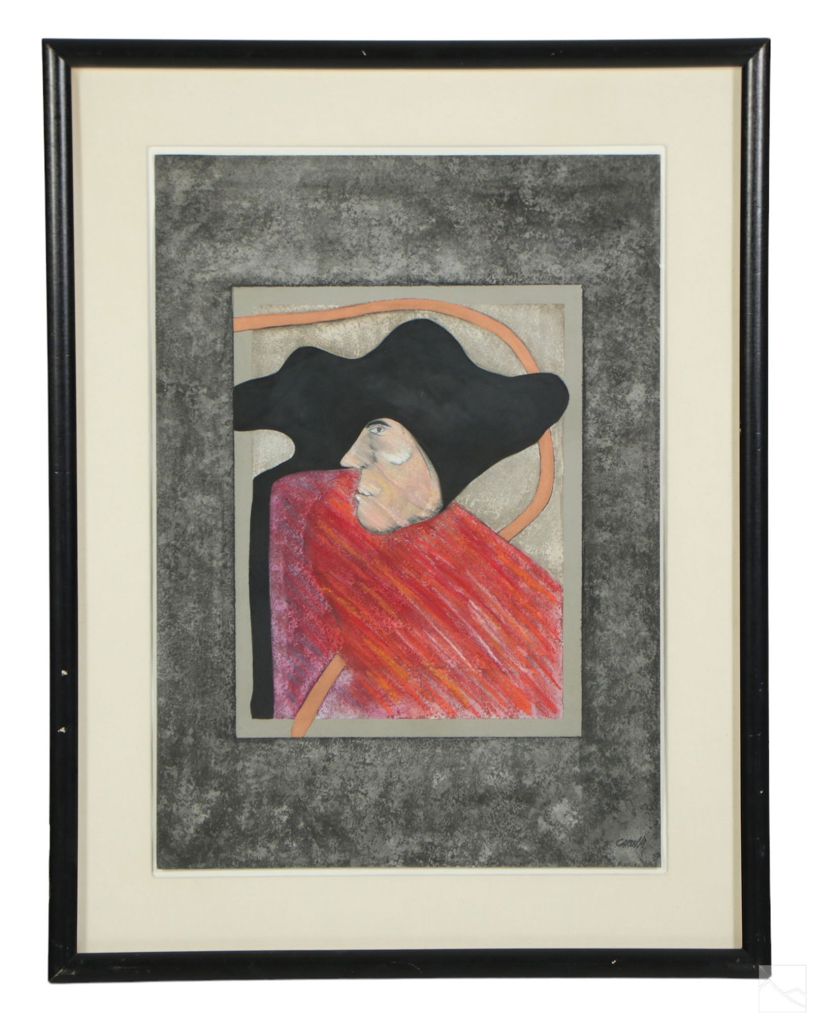 Ramon Carulla b.1936 Cuban Modern Figural Painting (1 of 6)