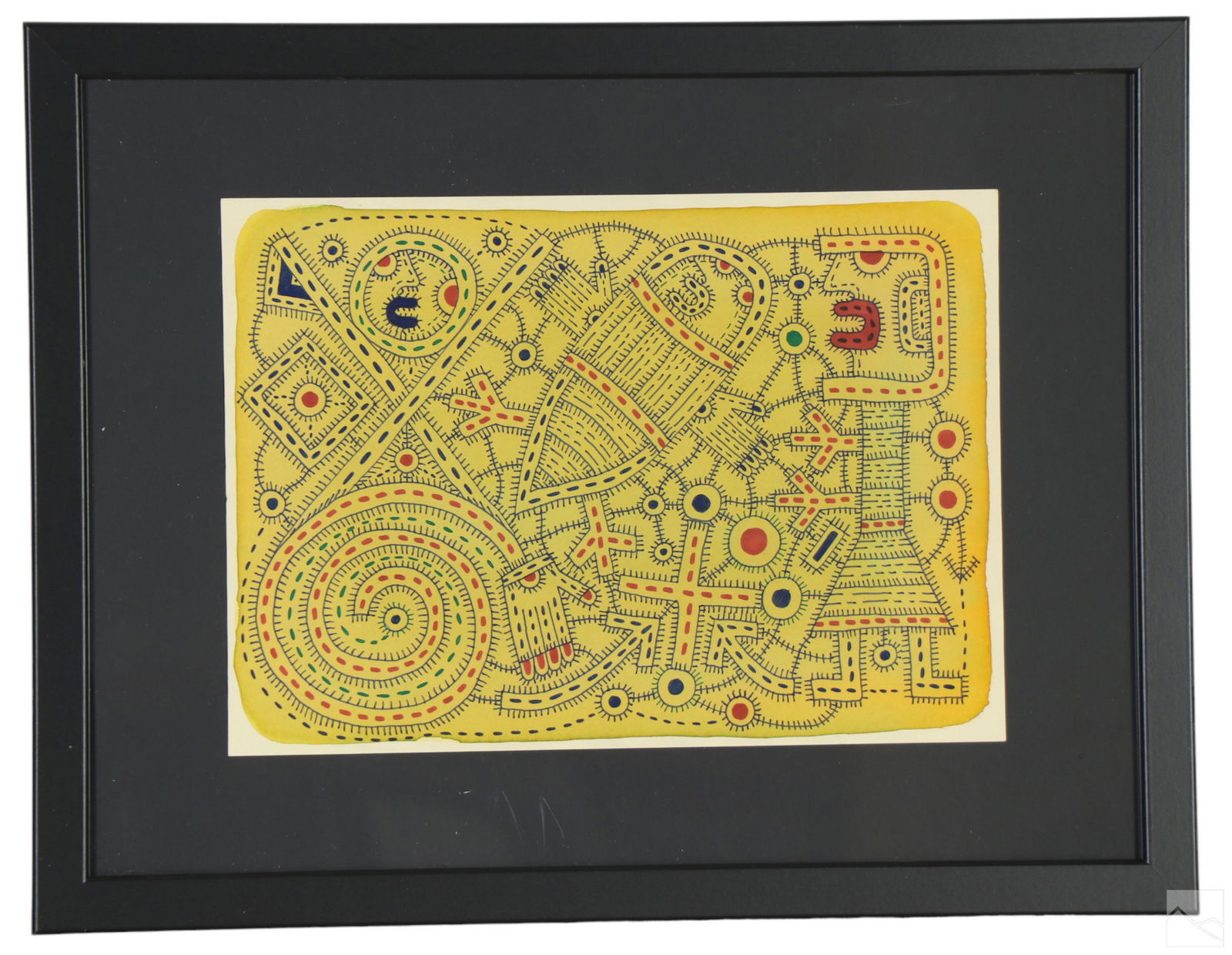 Ian Pyper b.1955 Modern Abstract Figural Painting (1 of 4)