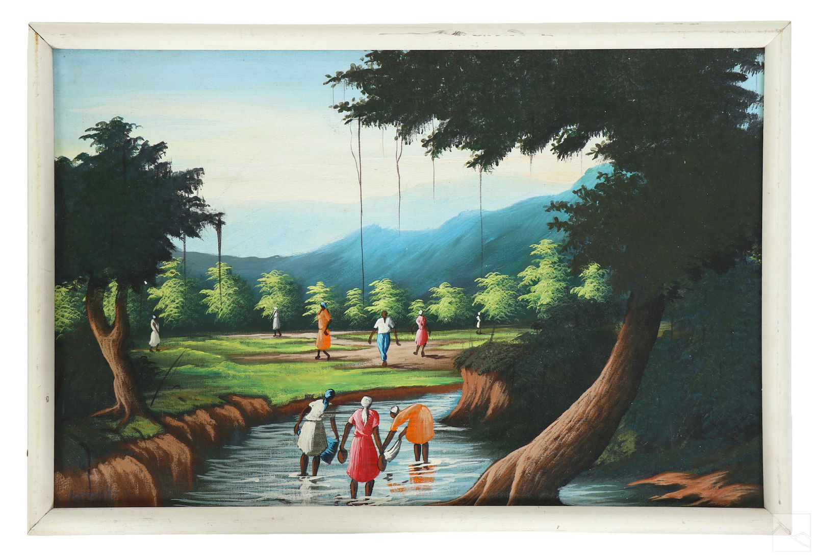 Raymond Lafaille b.1956 Haitian Landscape Painting (1 of 5)