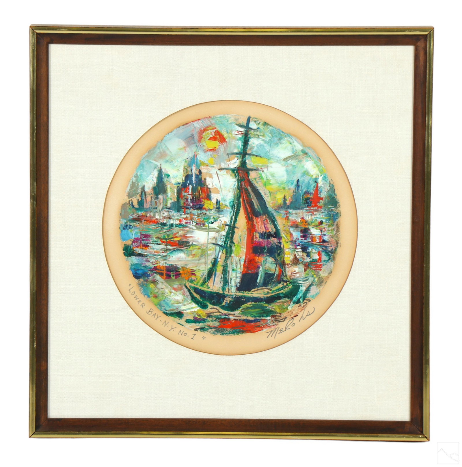 Charles Melohs 1908-1982 Marine Seascape Painting (1 of 5)