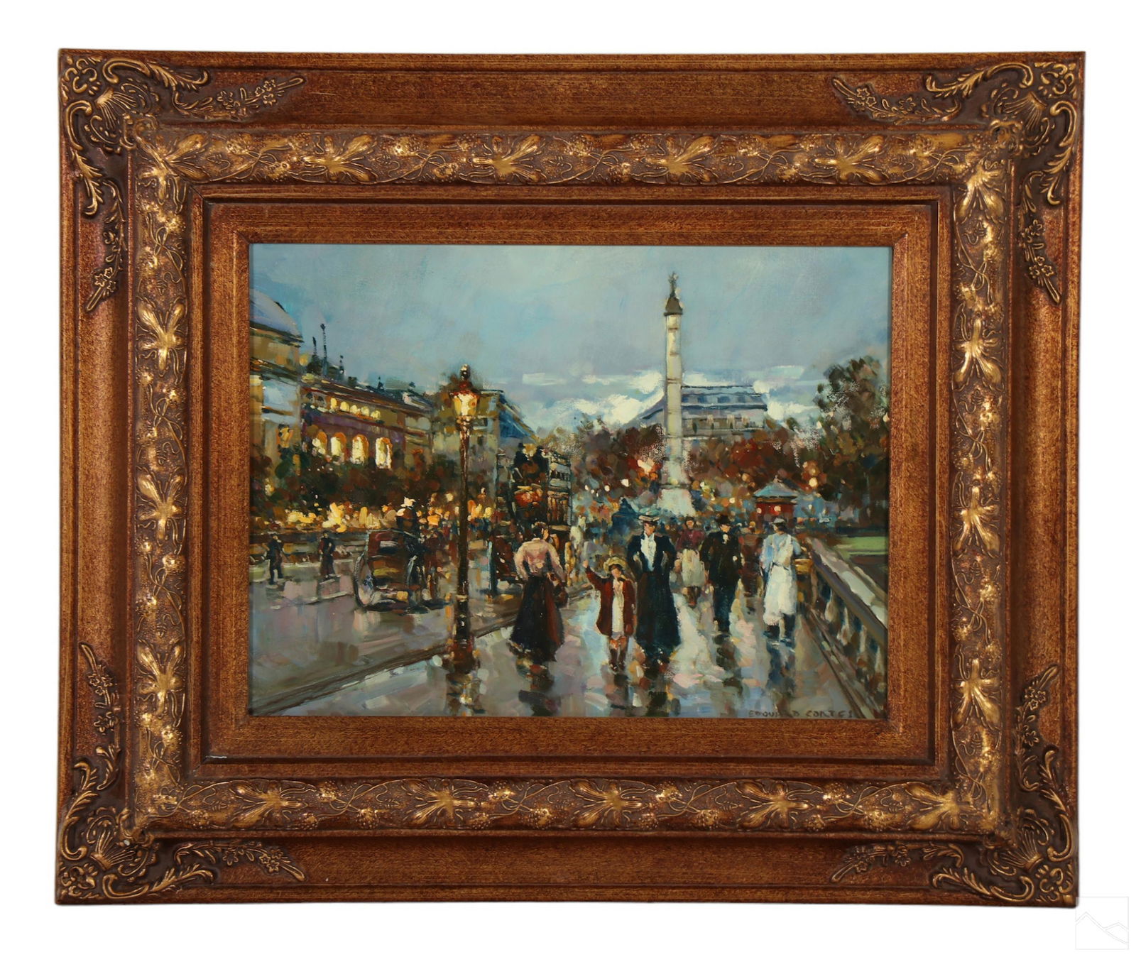 French Parisian Oil Painting after Edouard Cortes (1 of 4)