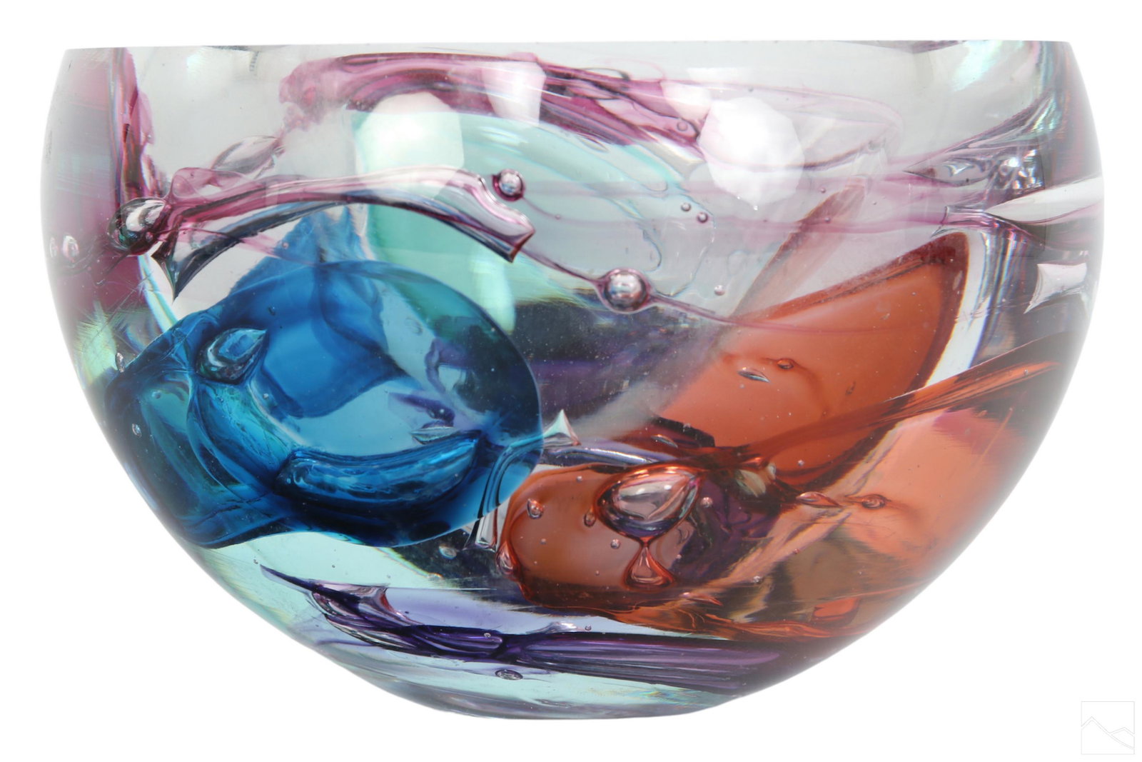 Leon Applebaum b.1945 Modern Studio Art Glass Bowl (1 of 6)