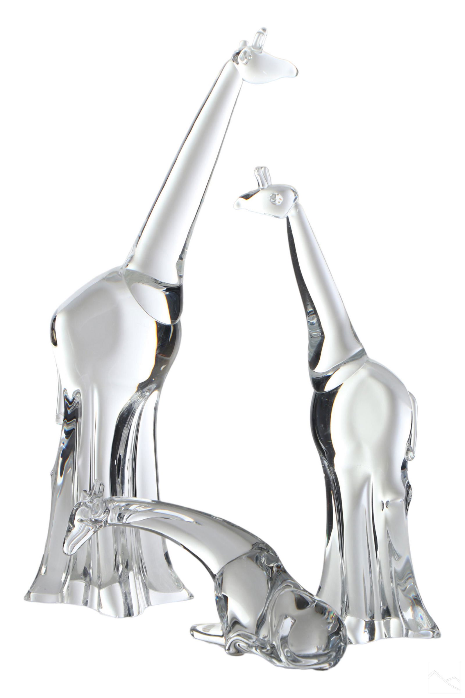Steuben & Baccarat Crystal Modern Giraffe Statues (1 of 7)