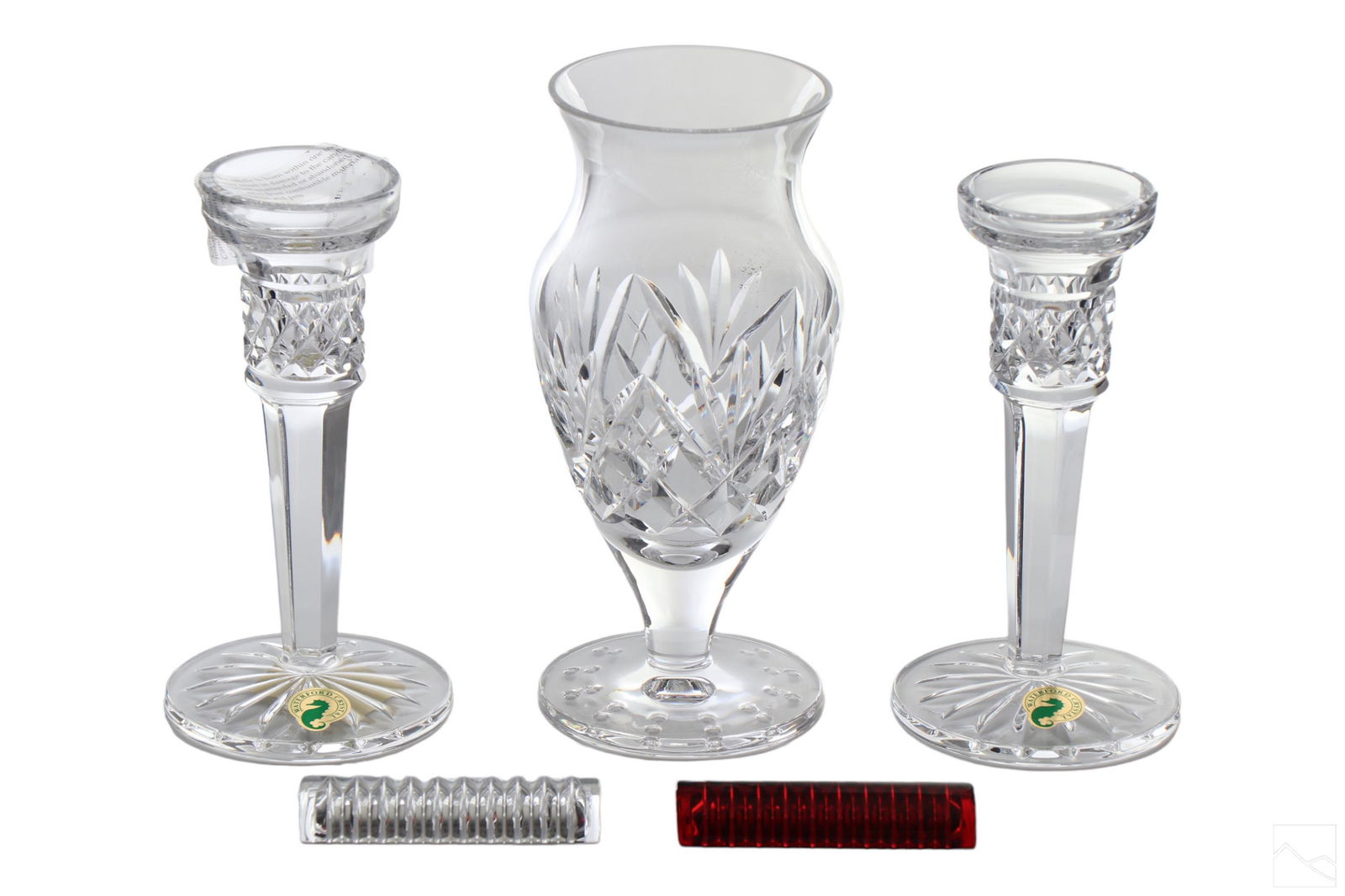 Waterford Vase & Candles and Baccarat Knife Rests (1 of 6)
