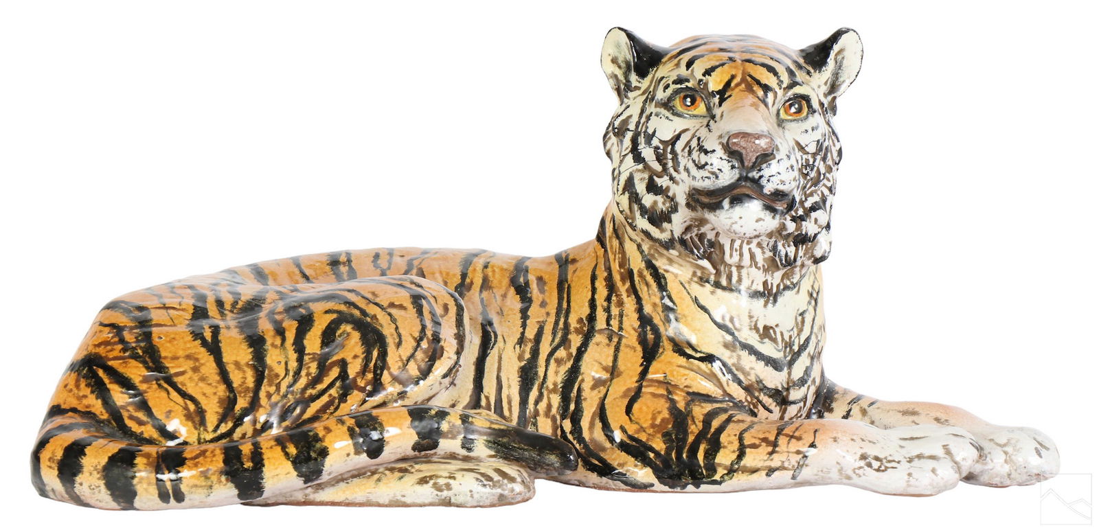 Italian MCM Terracotta Art Pottery Tiger Sculpture (1 of 8)